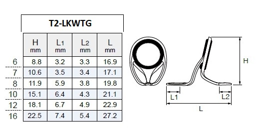 Кольцо FUJI TORZITE T2-LKWTG