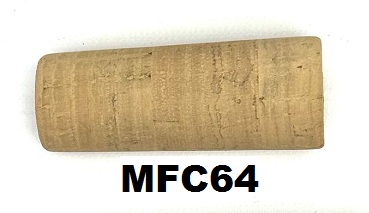 Элемент рукояти из пробки (MFC64 длина 64мм, отверстие 6мм, внешний диаметр 22мм-25мм)