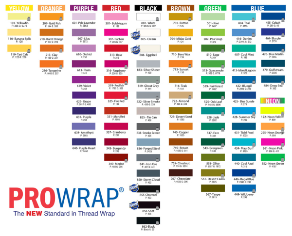 Нитки ProWrap ColorFast Size A ,100 Yds